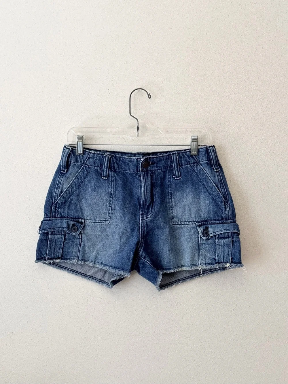 GAP kids Denim Low Stride Cargo Shorts